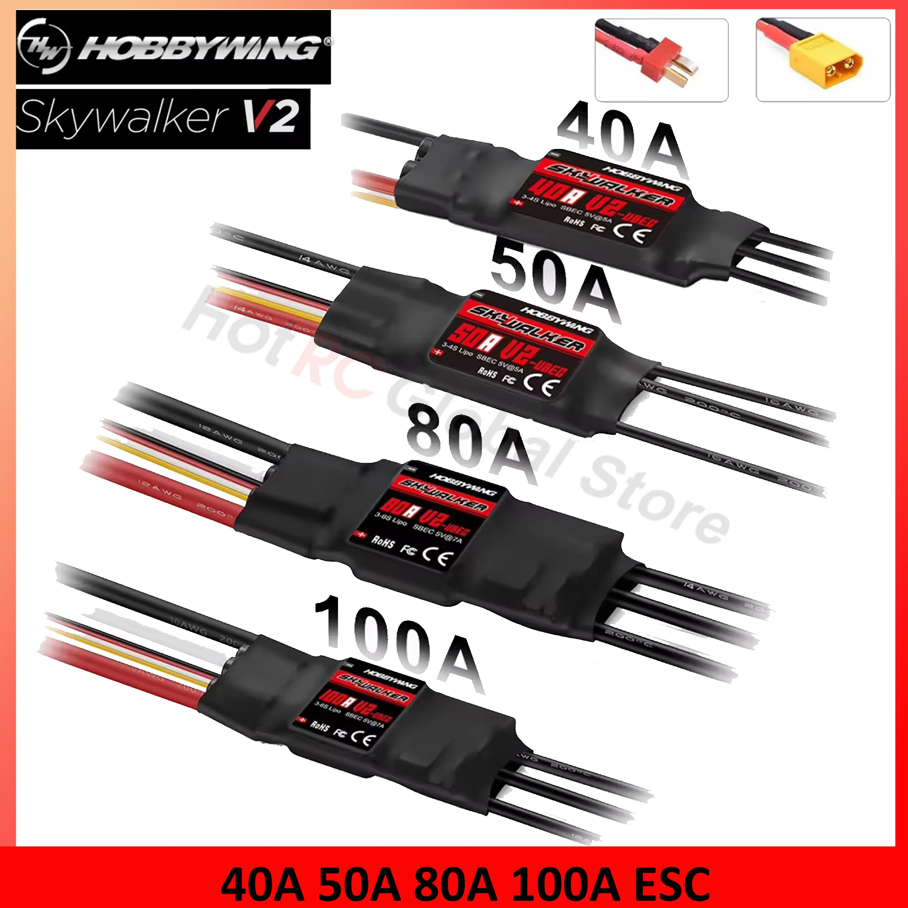 Fpv Drone Motor - HOBBYWING Skywalker V2 Series 40A 50A